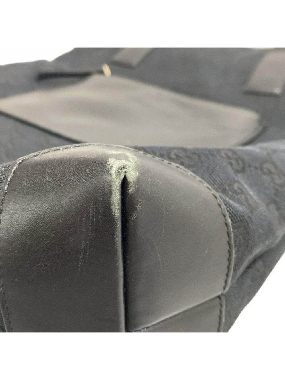 Gucci Shoulder Bag GG Pattern Black Leather - Picture 8 of 9